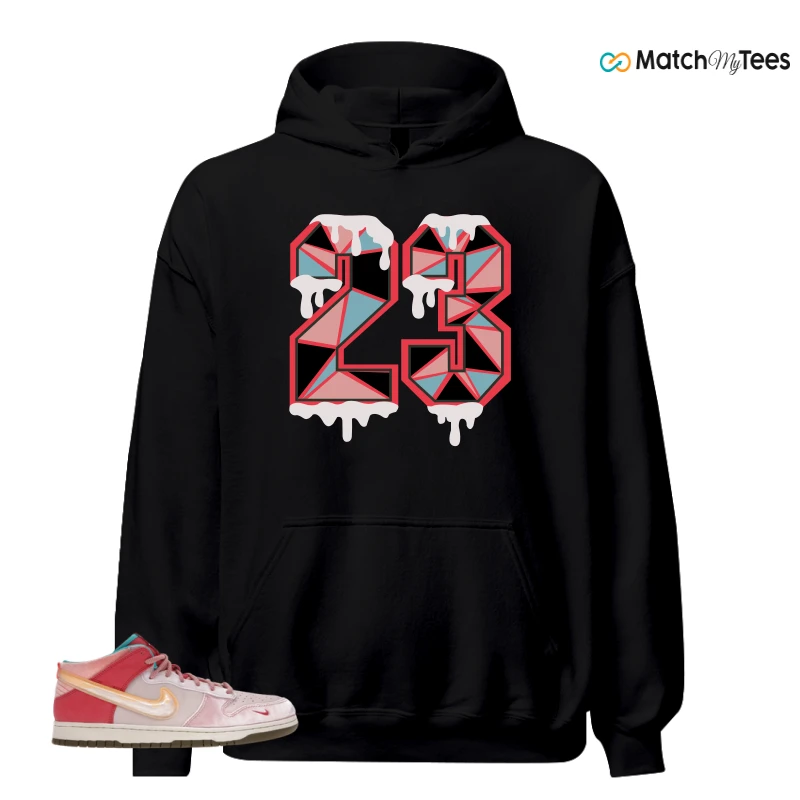 NIKE DUNK MID SOCIAL STATUS FREE LUNCH STRAWBERRY MILK SNEAKER Matching Tees hoodie