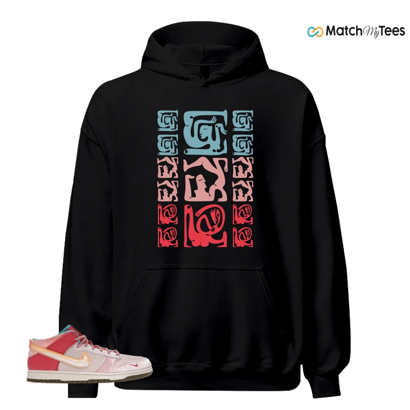 NIKE DUNK MID SOCIAL STATUS FREE LUNCH STRAWBERRY MILK SNEAKER Matching Tees hoodie