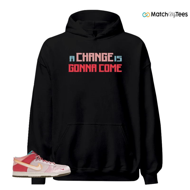 NIKE DUNK MID SOCIAL STATUS FREE LUNCH STRAWBERRY MILK SNEAKER Matching Tees hoodie