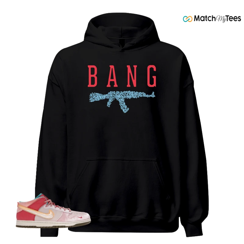 NIKE DUNK MID SOCIAL STATUS FREE LUNCH STRAWBERRY MILK SNEAKER Matching Tees hoodie