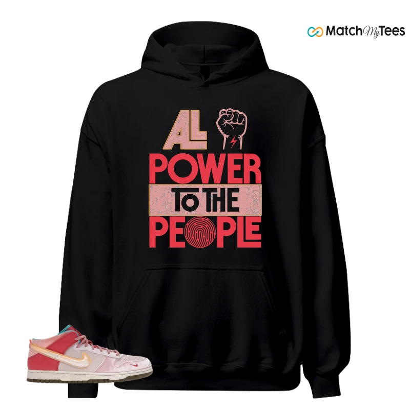 NIKE DUNK MID SOCIAL STATUS FREE LUNCH STRAWBERRY MILK SNEAKER Matching Tees hoodie