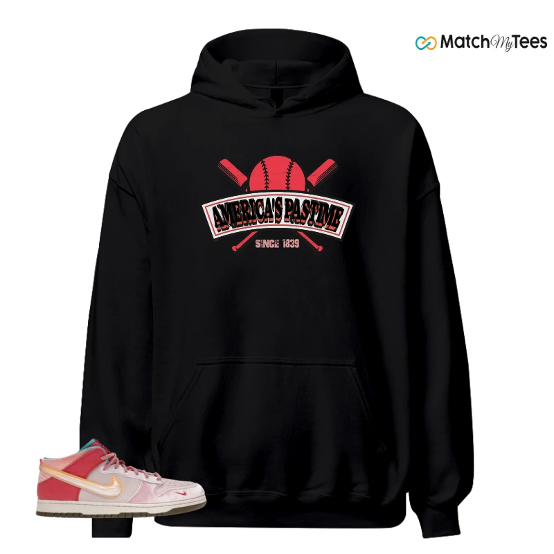 NIKE DUNK MID SOCIAL STATUS FREE LUNCH STRAWBERRY MILK SNEAKER Matching Tees hoodie