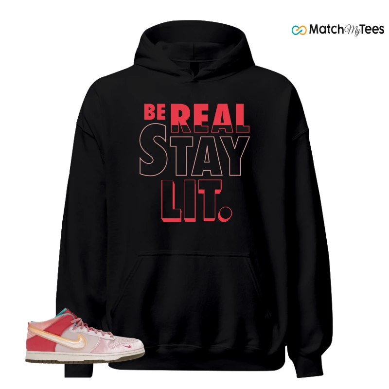 NIKE DUNK MID SOCIAL STATUS FREE LUNCH STRAWBERRY MILK SNEAKER Matching Tees hoodie
