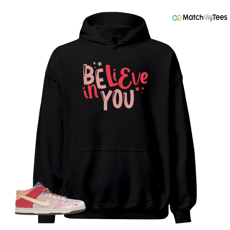 NIKE DUNK MID SOCIAL STATUS FREE LUNCH STRAWBERRY MILK SNEAKER Matching Tees hoodie