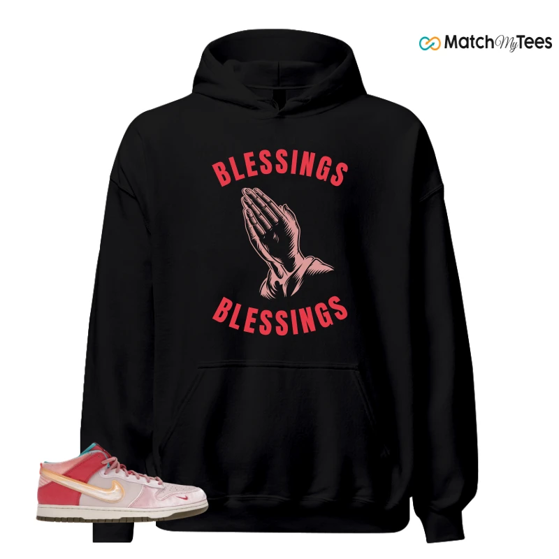 NIKE DUNK MID SOCIAL STATUS FREE LUNCH STRAWBERRY MILK SNEAKER Matching Tees hoodie