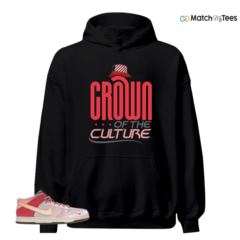 NIKE DUNK MID SOCIAL STATUS FREE LUNCH STRAWBERRY MILK SNEAKER Matching Tees hoodie
