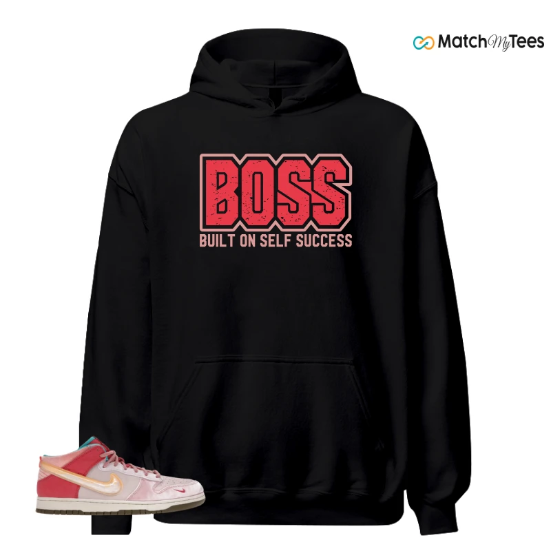 NIKE DUNK MID SOCIAL STATUS FREE LUNCH STRAWBERRY MILK SNEAKER Matching Tees hoodie