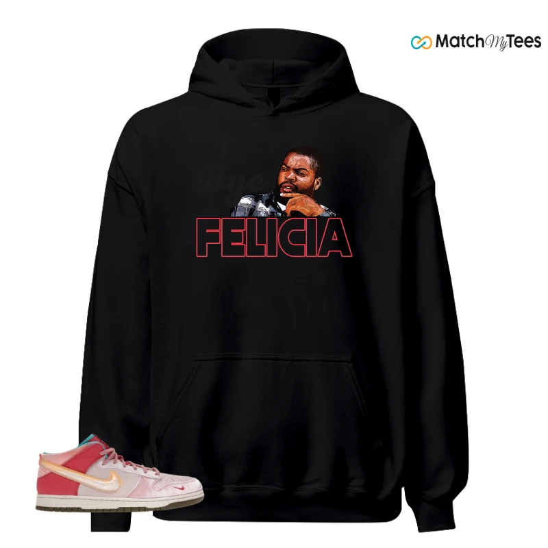 NIKE DUNK MID SOCIAL STATUS FREE LUNCH STRAWBERRY MILK SNEAKER Matching Tees hoodie