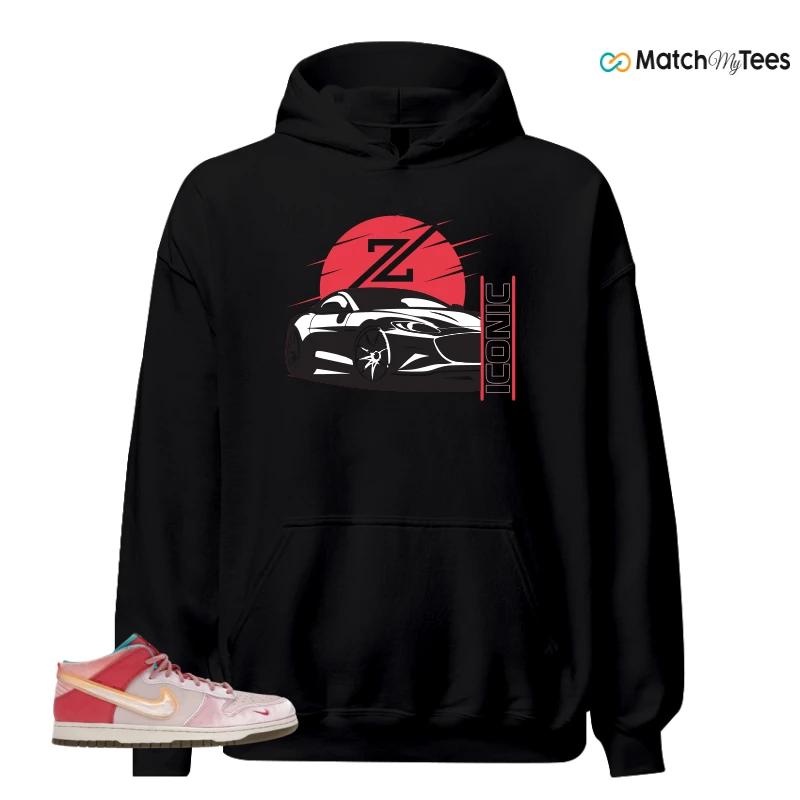 NIKE DUNK MID SOCIAL STATUS FREE LUNCH STRAWBERRY MILK SNEAKER Matching Tees hoodie