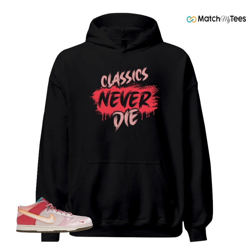 NIKE DUNK MID SOCIAL STATUS FREE LUNCH STRAWBERRY MILK SNEAKER Matching Tees hoodie