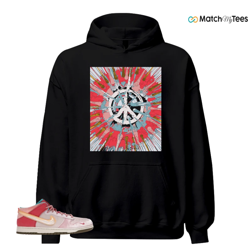 NIKE DUNK MID SOCIAL STATUS FREE LUNCH STRAWBERRY MILK SNEAKER Matching Tees hoodie