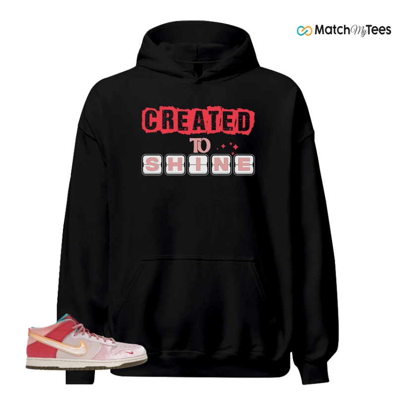NIKE DUNK MID SOCIAL STATUS FREE LUNCH STRAWBERRY MILK SNEAKER Matching Tees hoodie