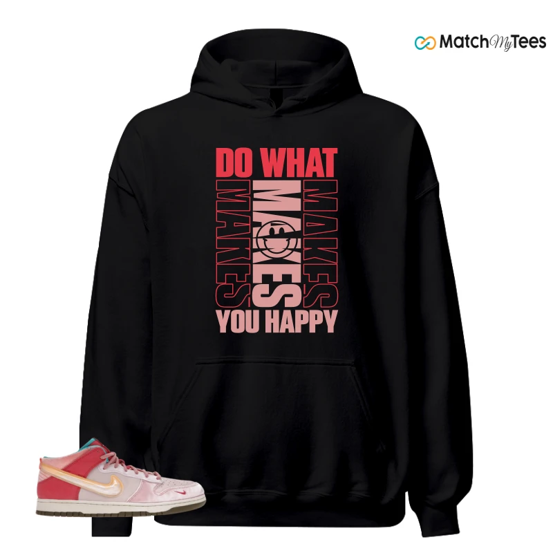 NIKE DUNK MID SOCIAL STATUS FREE LUNCH STRAWBERRY MILK SNEAKER Matching Tees hoodie