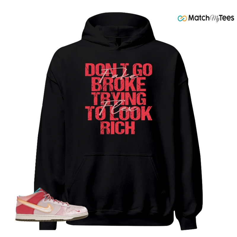 NIKE DUNK MID SOCIAL STATUS FREE LUNCH STRAWBERRY MILK SNEAKER Matching Tees hoodie
