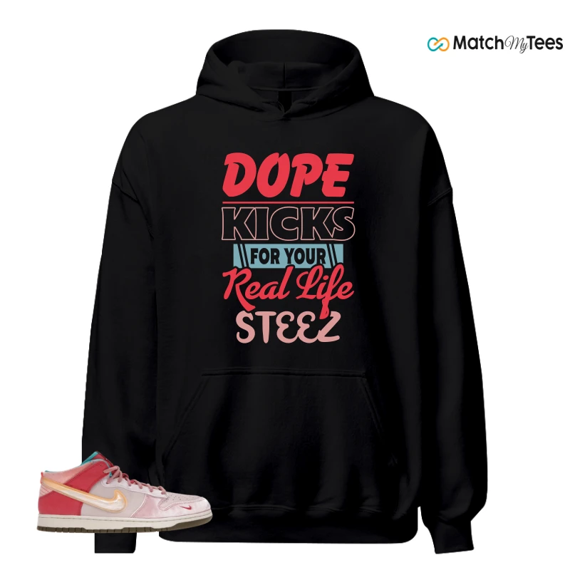 NIKE DUNK MID SOCIAL STATUS FREE LUNCH STRAWBERRY MILK SNEAKER Matching Tees hoodie