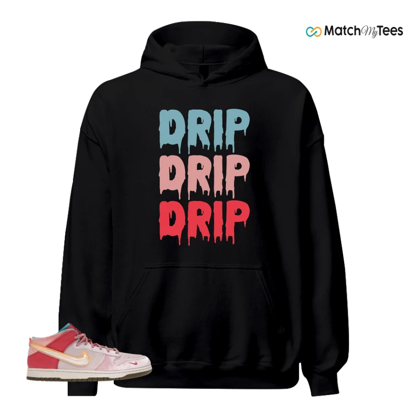 NIKE DUNK MID SOCIAL STATUS FREE LUNCH STRAWBERRY MILK SNEAKER Matching Tees hoodie