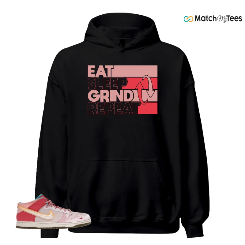 NIKE DUNK MID SOCIAL STATUS FREE LUNCH STRAWBERRY MILK SNEAKER Matching Tees hoodie