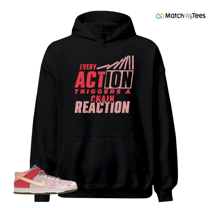 NIKE DUNK MID SOCIAL STATUS FREE LUNCH STRAWBERRY MILK SNEAKER Matching Tees hoodie