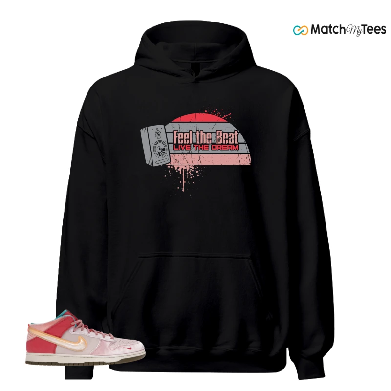 NIKE DUNK MID SOCIAL STATUS FREE LUNCH STRAWBERRY MILK SNEAKER Matching Tees hoodie