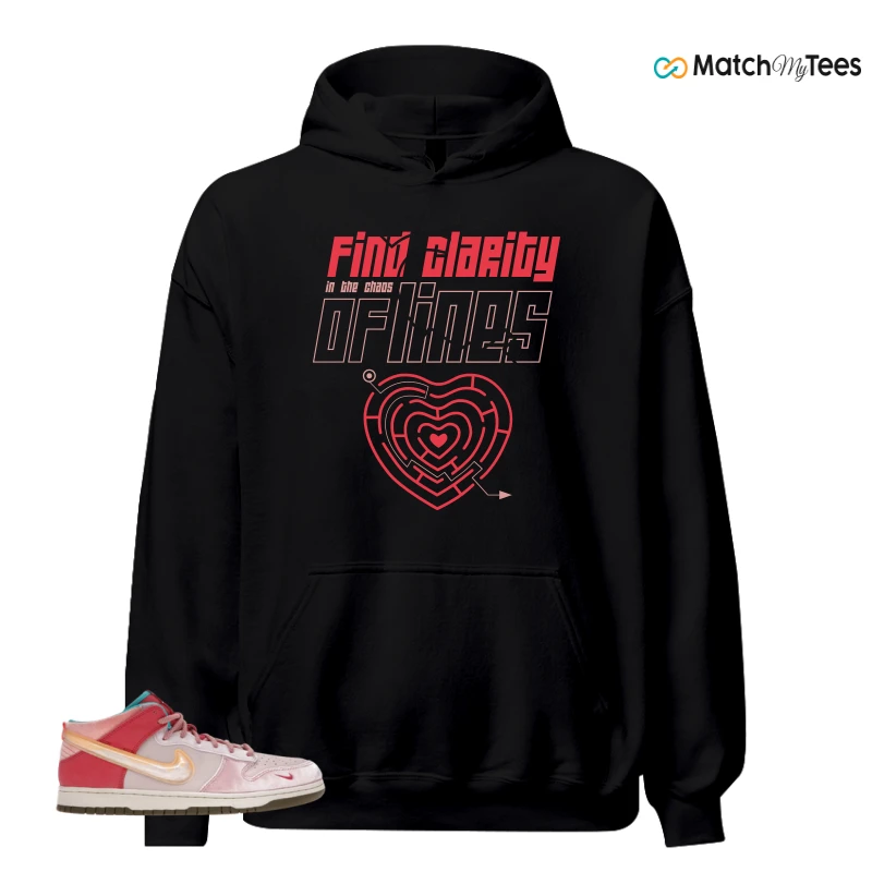 NIKE DUNK MID SOCIAL STATUS FREE LUNCH STRAWBERRY MILK SNEAKER Matching Tees hoodie