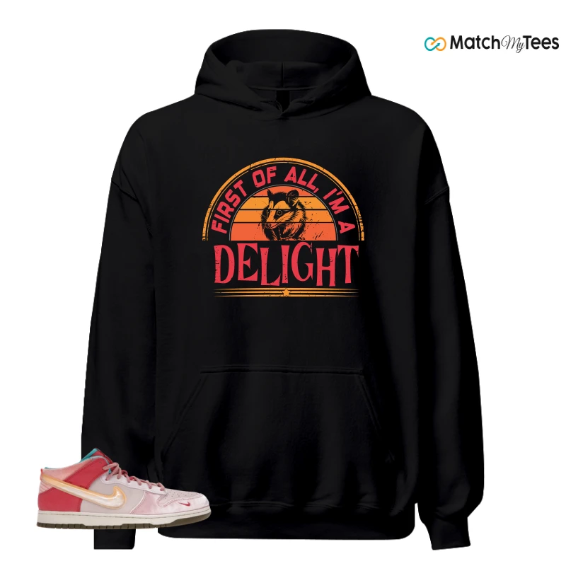 NIKE DUNK MID SOCIAL STATUS FREE LUNCH STRAWBERRY MILK SNEAKER Matching Tees hoodie
