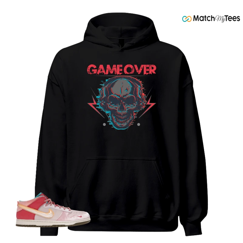NIKE DUNK MID SOCIAL STATUS FREE LUNCH STRAWBERRY MILK SNEAKER Matching Tees hoodie