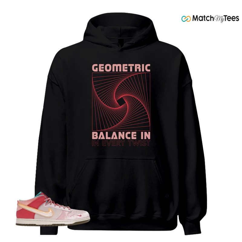 NIKE DUNK MID SOCIAL STATUS FREE LUNCH STRAWBERRY MILK SNEAKER Matching Tees hoodie