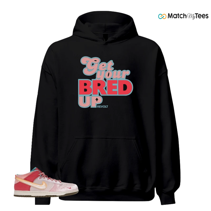 NIKE DUNK MID SOCIAL STATUS FREE LUNCH STRAWBERRY MILK SNEAKER Matching Tees hoodie