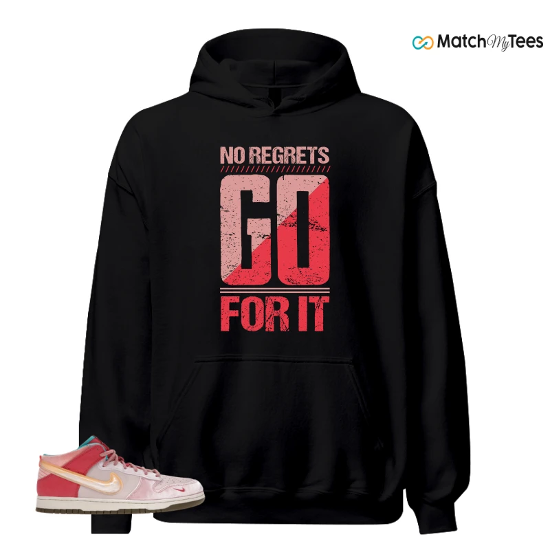 NIKE DUNK MID SOCIAL STATUS FREE LUNCH STRAWBERRY MILK SNEAKER Matching Tees hoodie