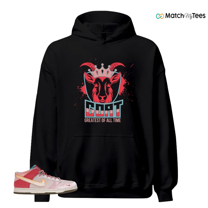 NIKE DUNK MID SOCIAL STATUS FREE LUNCH STRAWBERRY MILK SNEAKER Matching Tees hoodie