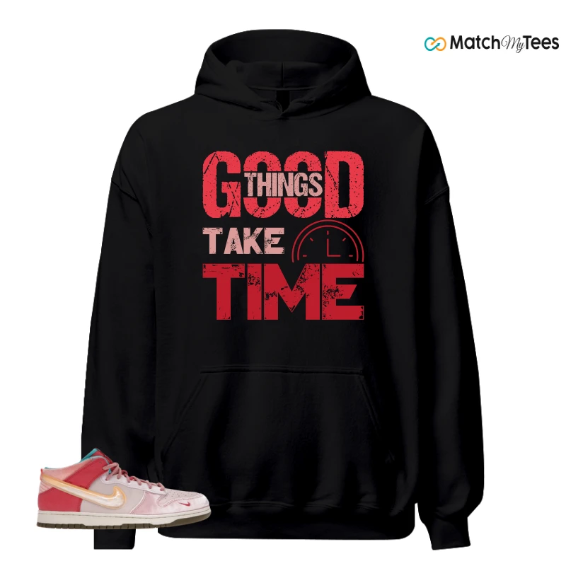 NIKE DUNK MID SOCIAL STATUS FREE LUNCH STRAWBERRY MILK SNEAKER Matching Tees hoodie