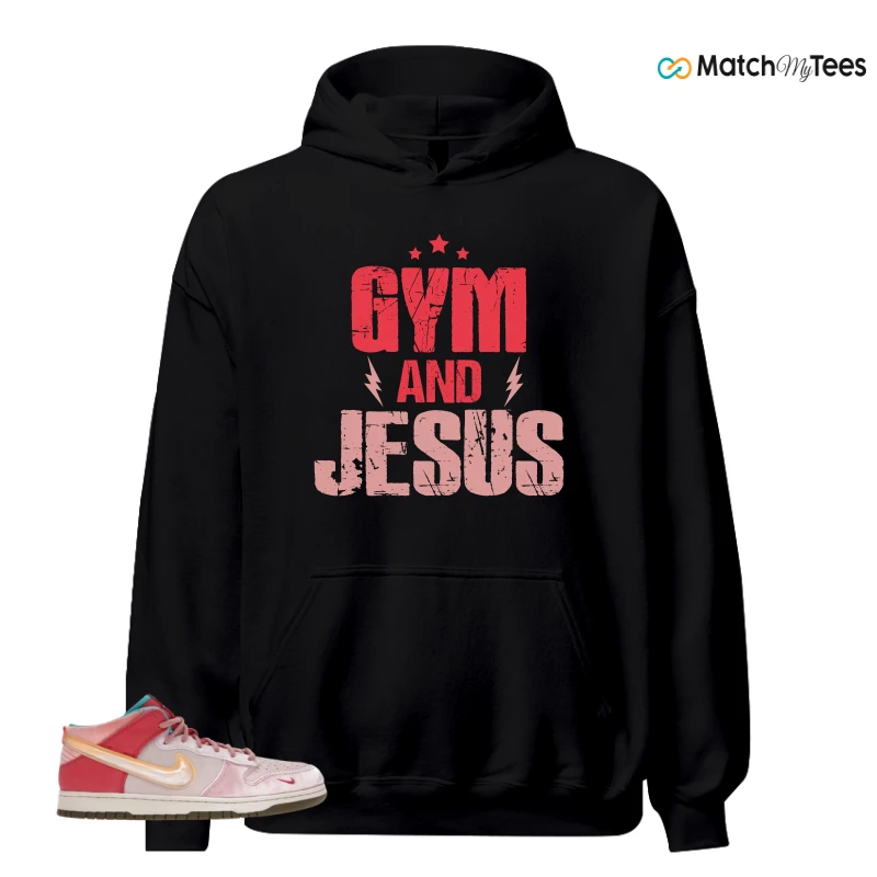 NIKE DUNK MID SOCIAL STATUS FREE LUNCH STRAWBERRY MILK SNEAKER Matching Tees hoodie