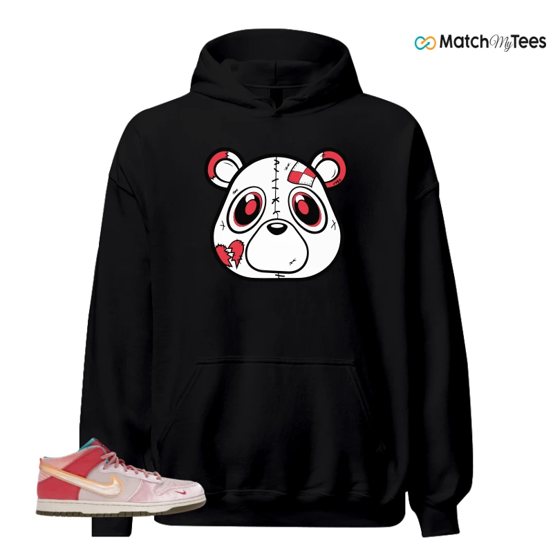 NIKE DUNK MID SOCIAL STATUS FREE LUNCH STRAWBERRY MILK SNEAKER Matching Tees hoodie