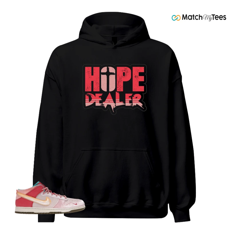 NIKE DUNK MID SOCIAL STATUS FREE LUNCH STRAWBERRY MILK SNEAKER Matching Tees hoodie