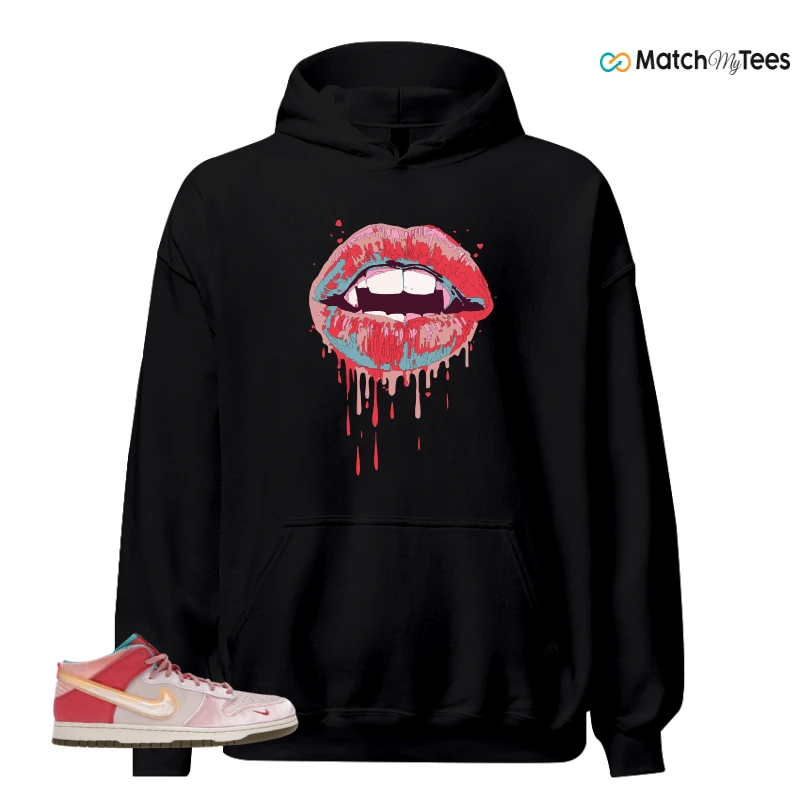 NIKE DUNK MID SOCIAL STATUS FREE LUNCH STRAWBERRY MILK SNEAKER Matching Tees hoodie