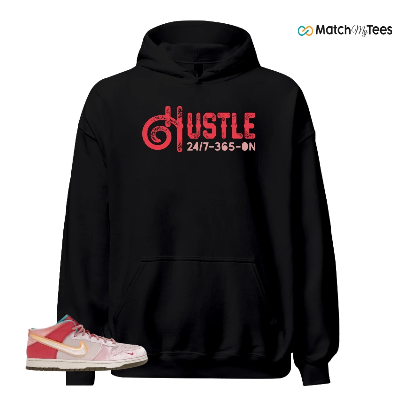 NIKE DUNK MID SOCIAL STATUS FREE LUNCH STRAWBERRY MILK SNEAKER Matching Tees hoodie