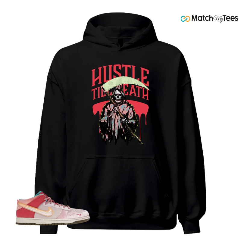 NIKE DUNK MID SOCIAL STATUS FREE LUNCH STRAWBERRY MILK SNEAKER Matching Tees hoodie