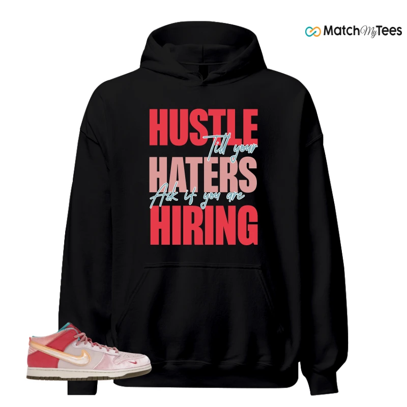 NIKE DUNK MID SOCIAL STATUS FREE LUNCH STRAWBERRY MILK SNEAKER Matching Tees hoodie