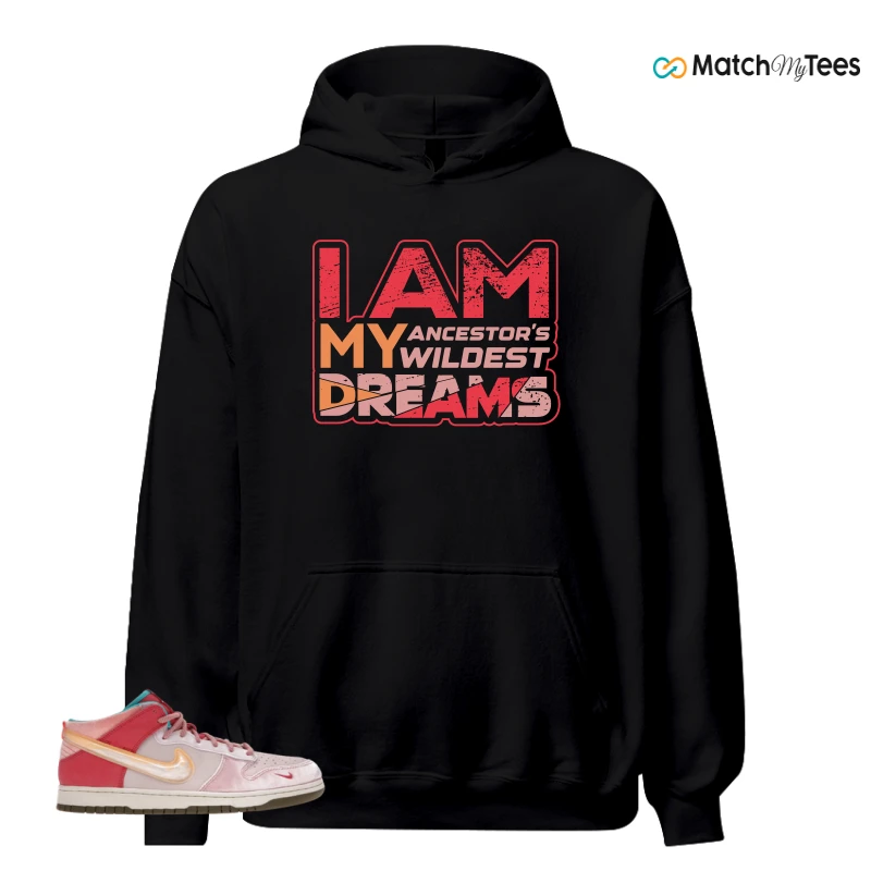 NIKE DUNK MID SOCIAL STATUS FREE LUNCH STRAWBERRY MILK SNEAKER Matching Tees hoodie