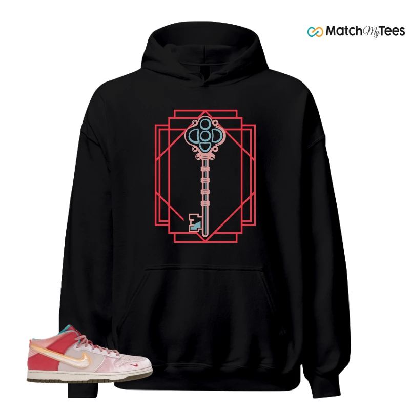 NIKE DUNK MID SOCIAL STATUS FREE LUNCH STRAWBERRY MILK SNEAKER Matching Tees hoodie