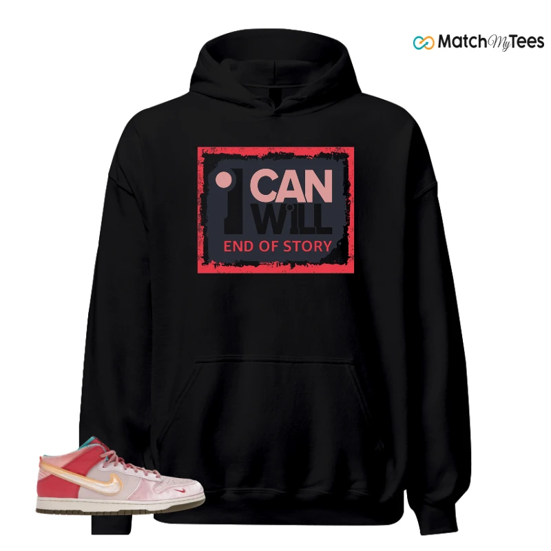 NIKE DUNK MID SOCIAL STATUS FREE LUNCH STRAWBERRY MILK SNEAKER Matching Tees hoodie