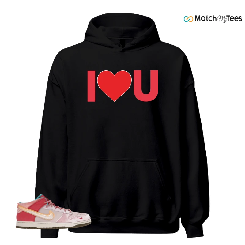 NIKE DUNK MID SOCIAL STATUS FREE LUNCH STRAWBERRY MILK SNEAKER Matching Tees hoodie