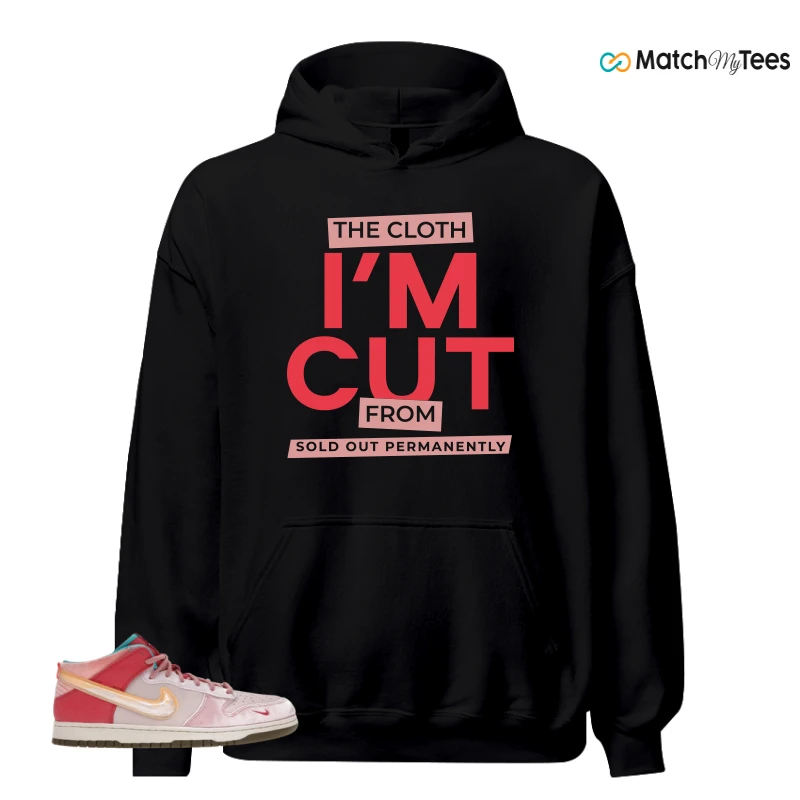 NIKE DUNK MID SOCIAL STATUS FREE LUNCH STRAWBERRY MILK SNEAKER Matching Tees hoodie