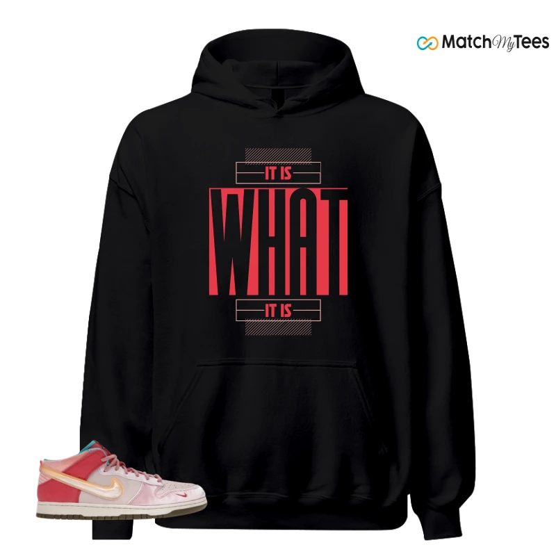 NIKE DUNK MID SOCIAL STATUS FREE LUNCH STRAWBERRY MILK SNEAKER Matching Tees hoodie
