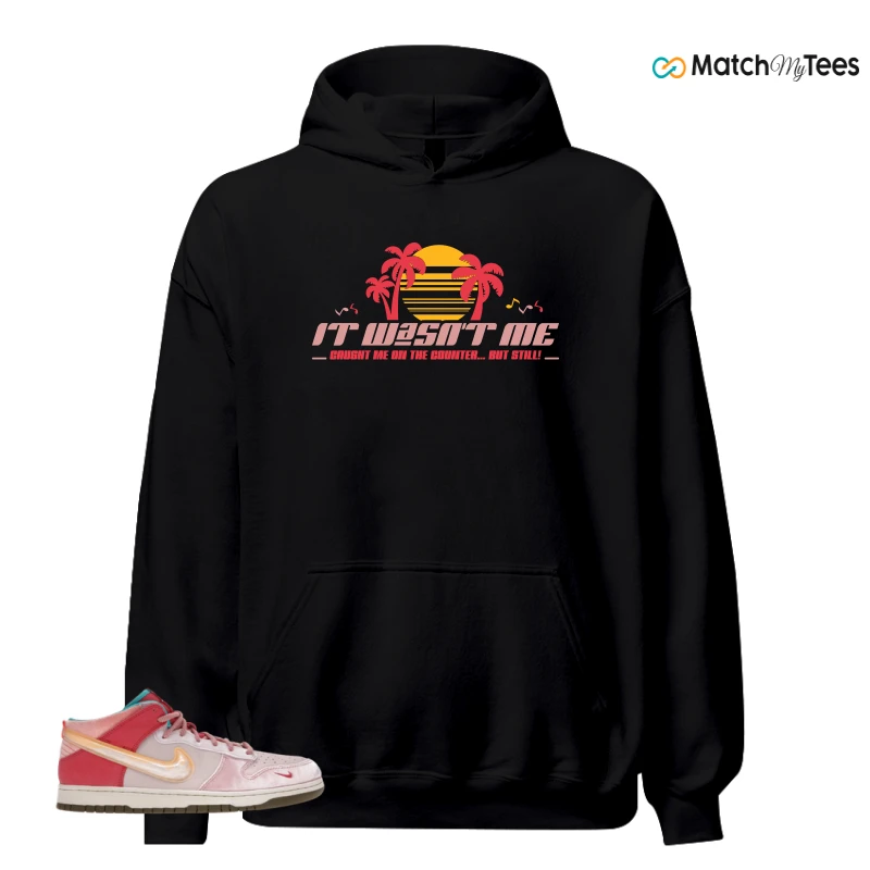 NIKE DUNK MID SOCIAL STATUS FREE LUNCH STRAWBERRY MILK SNEAKER Matching Tees hoodie