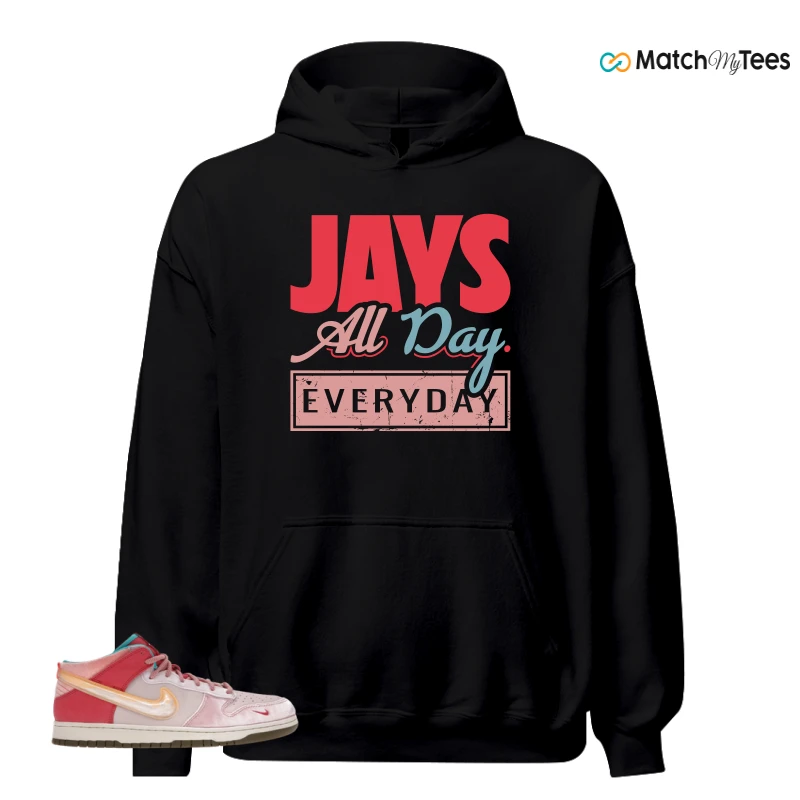 NIKE DUNK MID SOCIAL STATUS FREE LUNCH STRAWBERRY MILK SNEAKER Matching Tees hoodie