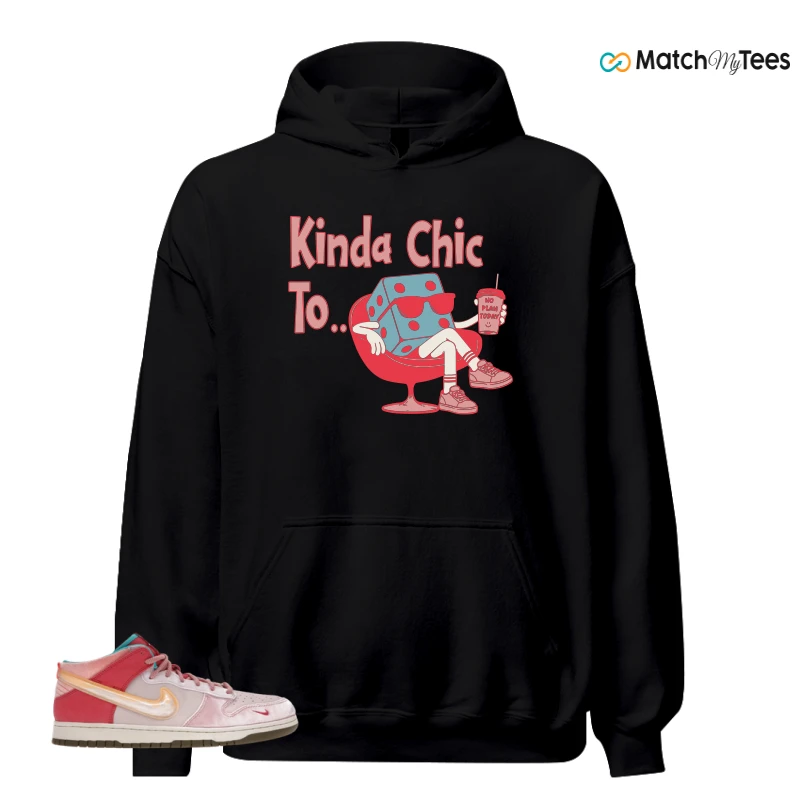 NIKE DUNK MID SOCIAL STATUS FREE LUNCH STRAWBERRY MILK SNEAKER Matching Tees hoodie