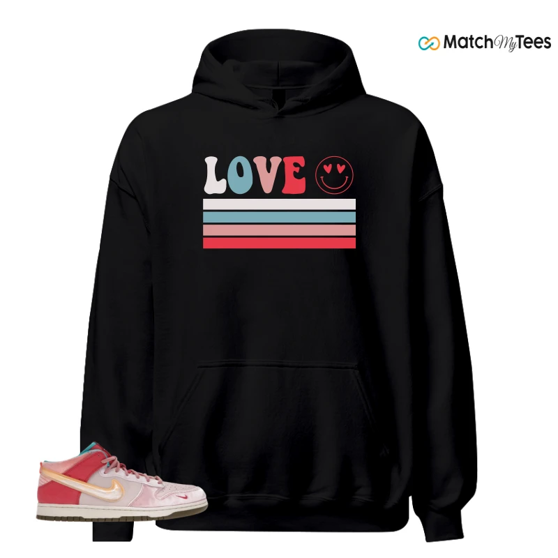NIKE DUNK MID SOCIAL STATUS FREE LUNCH STRAWBERRY MILK SNEAKER Matching Tees hoodie