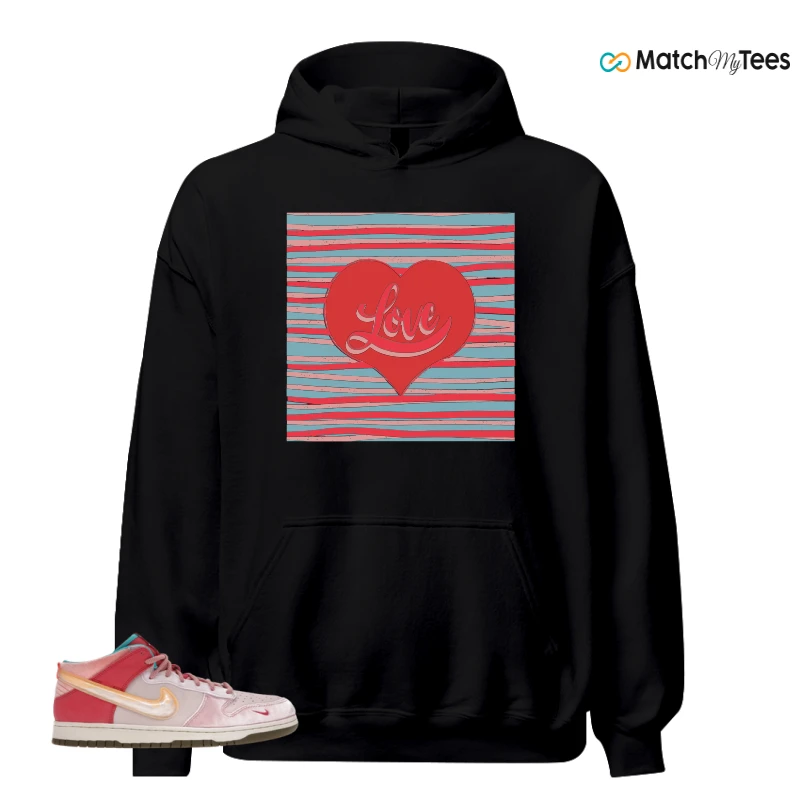 NIKE DUNK MID SOCIAL STATUS FREE LUNCH STRAWBERRY MILK SNEAKER Matching Tees hoodie