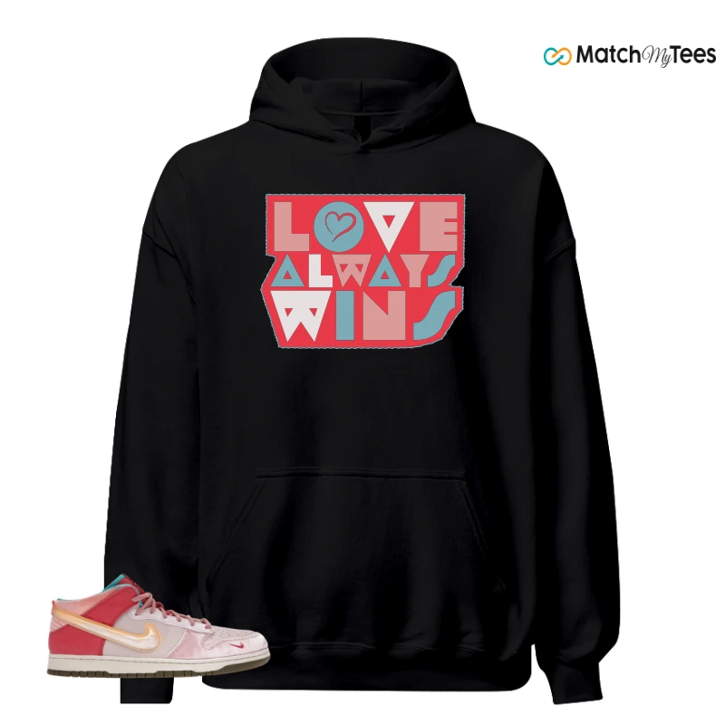 NIKE DUNK MID SOCIAL STATUS FREE LUNCH STRAWBERRY MILK SNEAKER Matching Tees hoodie